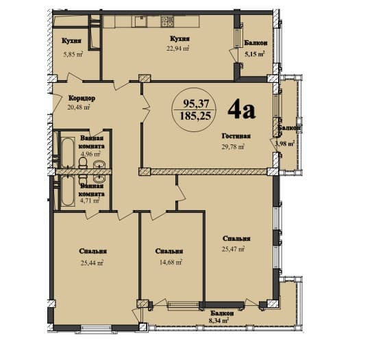 Renessans Palace w 4 rooms 185,25 sqm - 2