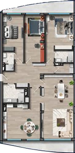 4 otaq, 268.20 kv.m - 2