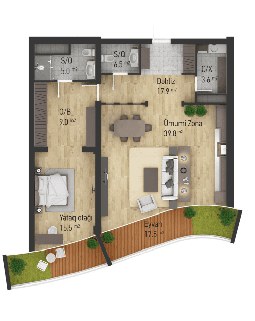 Dream Tower a 2 rooms 101,00 sqm - 2