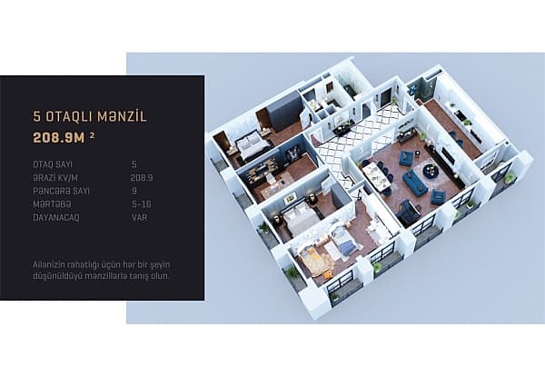 Kristal Towers d 5 rooms 208,90 sqm