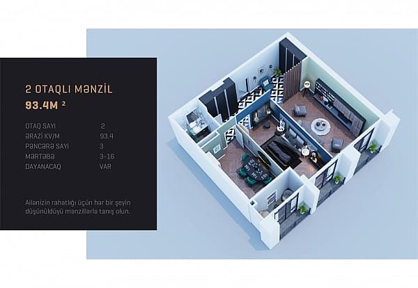 Kristal Towers a 2 rooms 93,40 sqm