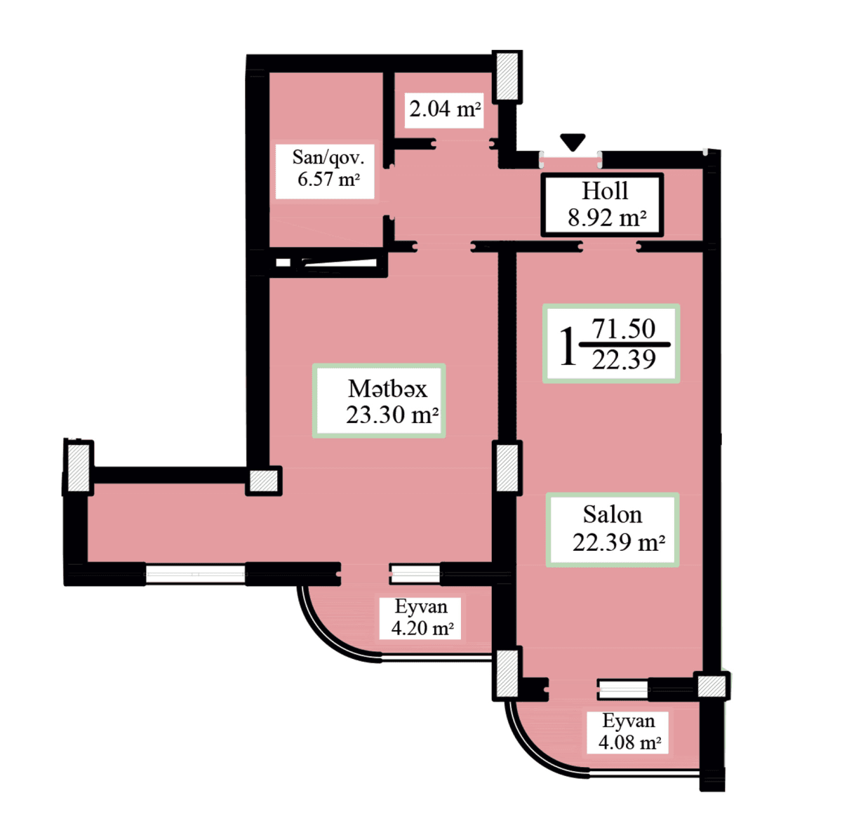Jasmine Park c 1 room 71,70 sqm