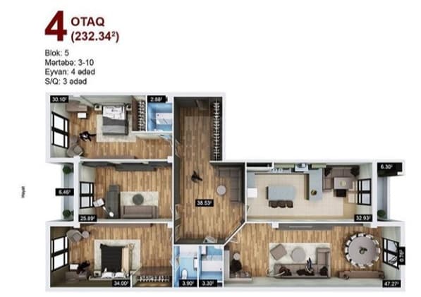 Pilot Residence m 4 rooms 232,34 sqm