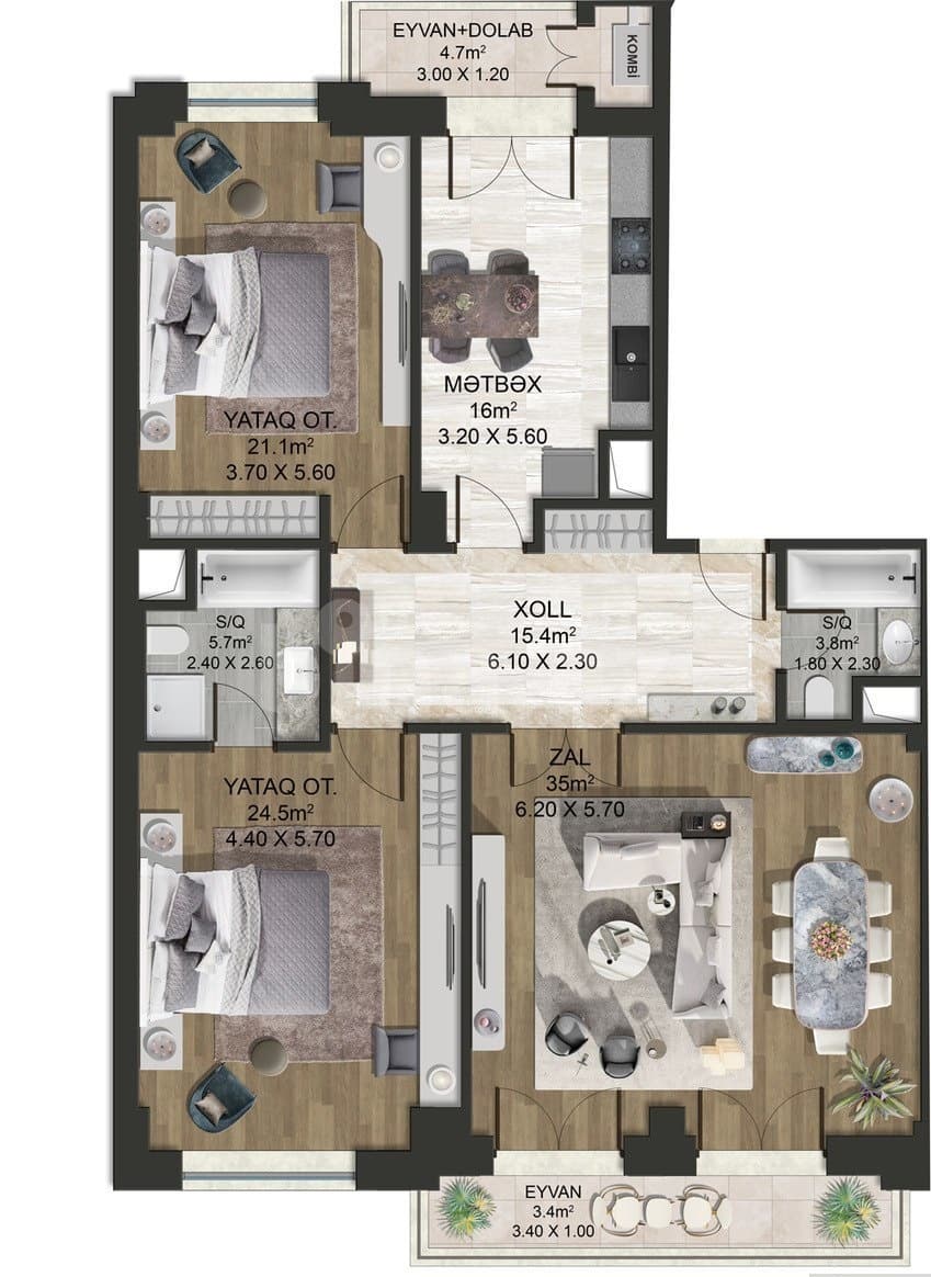 Majestik Palace f 3 rooms 143,00 sqm