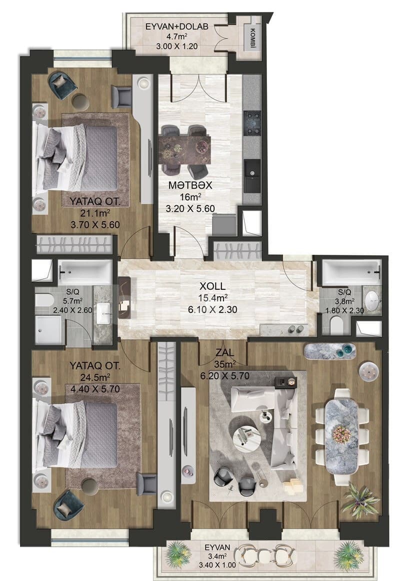 Majestik Palace e 3 rooms 139,00 sqm