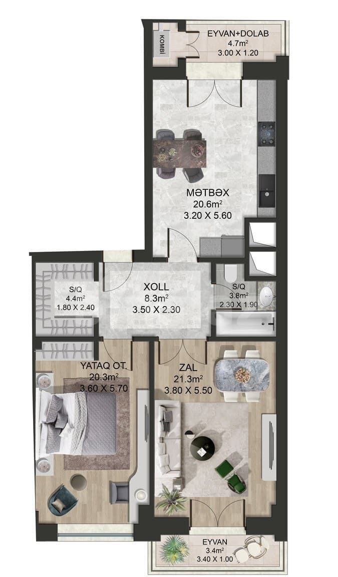 Majestik Palace a 2 rooms 95,00 sqm