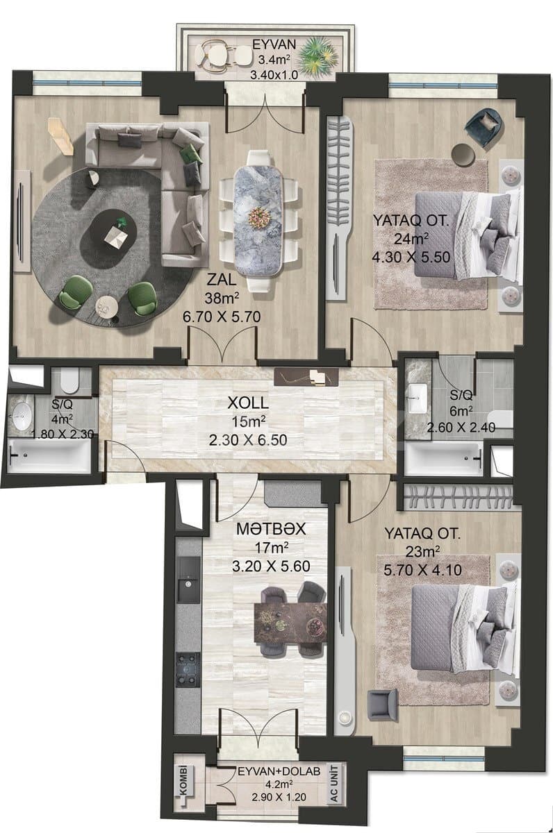 Majestik Palace h 3 rooms 145,00 sqm