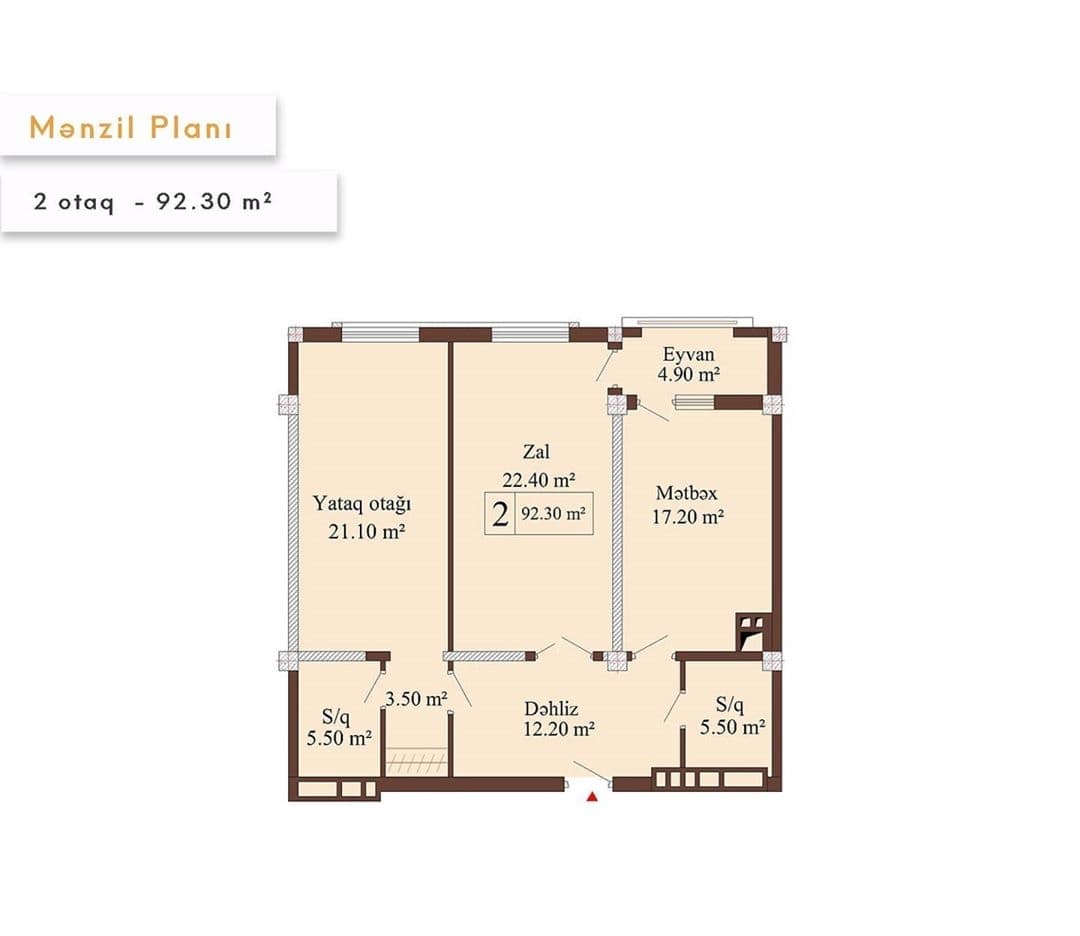 Luxe Home 2 room 92,30 sqm