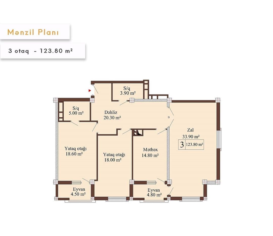 Luxe Home 3 room 123,80 sqm