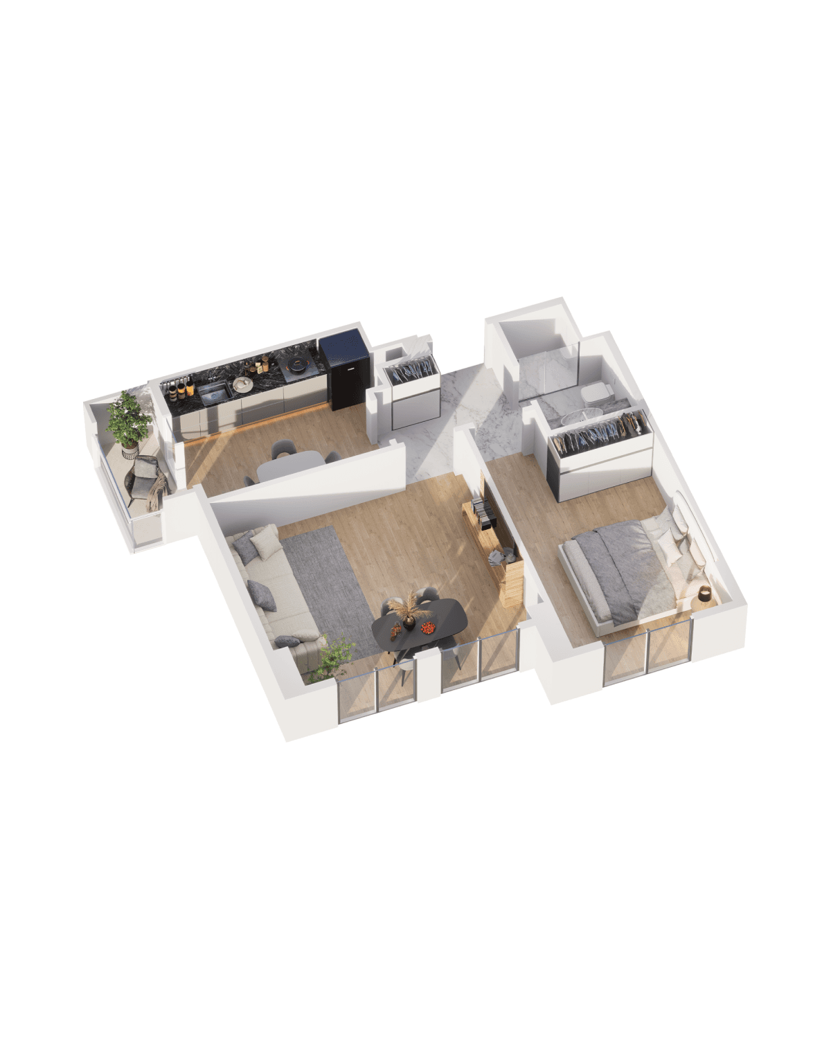 Park Yasamal 2 rooms 65,30 sqm