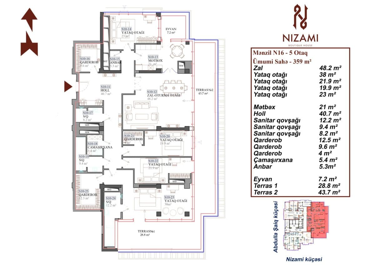 Nizami Boutique House 5 rooms 359.00 sqm - 2