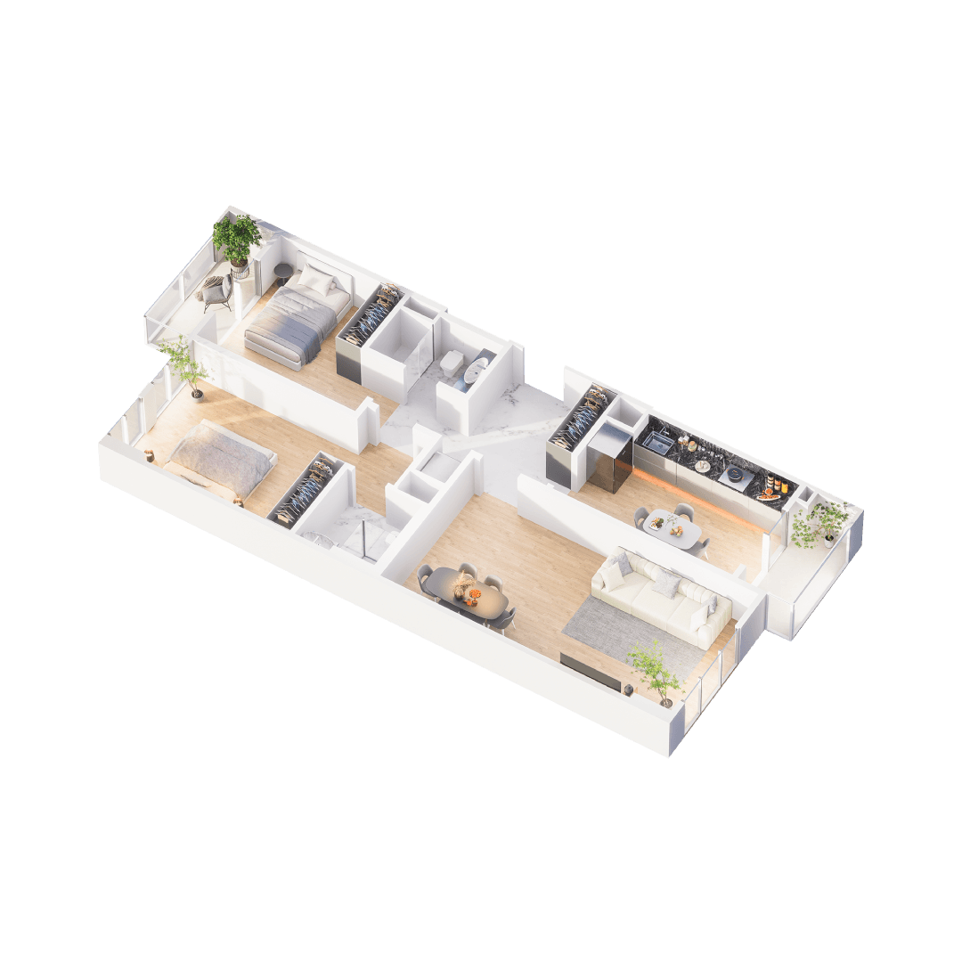 Park Yasamal 3 rooms 87,40 sqm