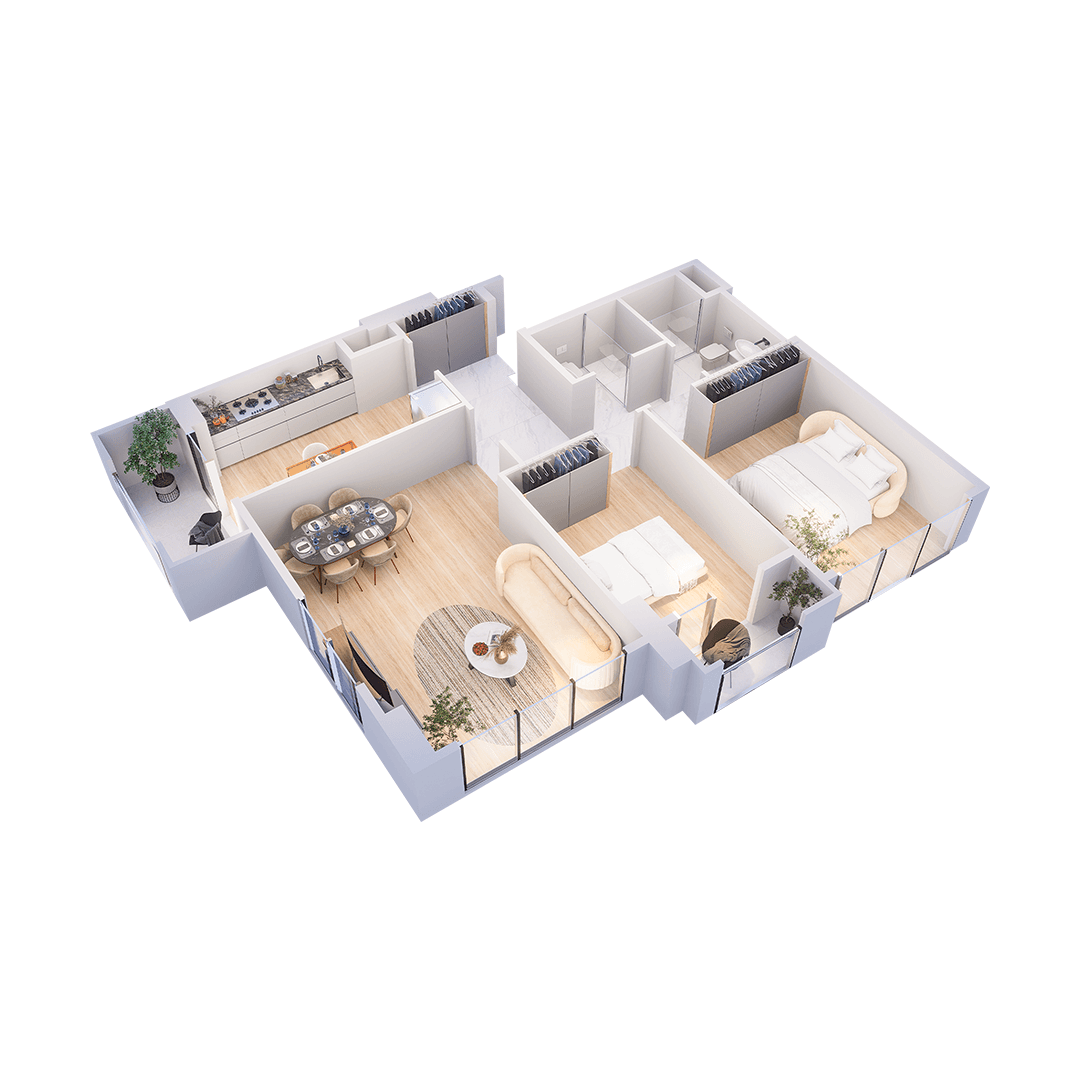 Park Yasamal 3 rooms 87,60 sqm