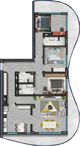 4 rooms, 226.10 sq.m