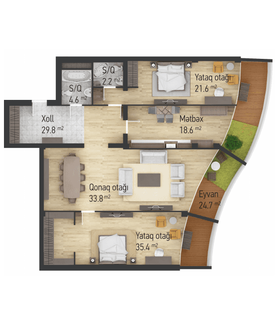 Dream Tower f 3 rooms 160,00 sqm