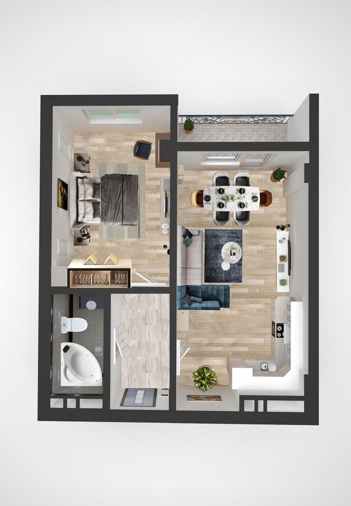 Zirvə Park 1 room 57.12 sqm