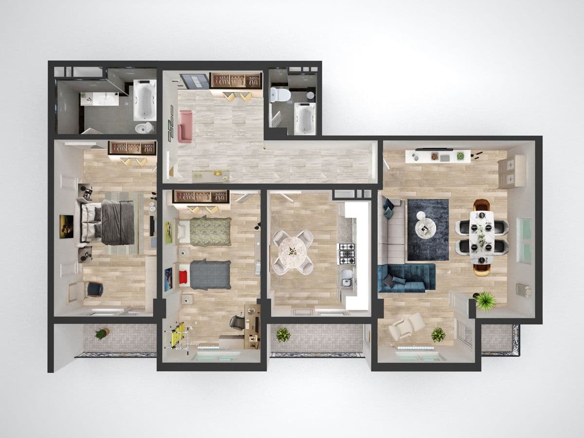 Zirvə Park 3 room 152.98 sqm