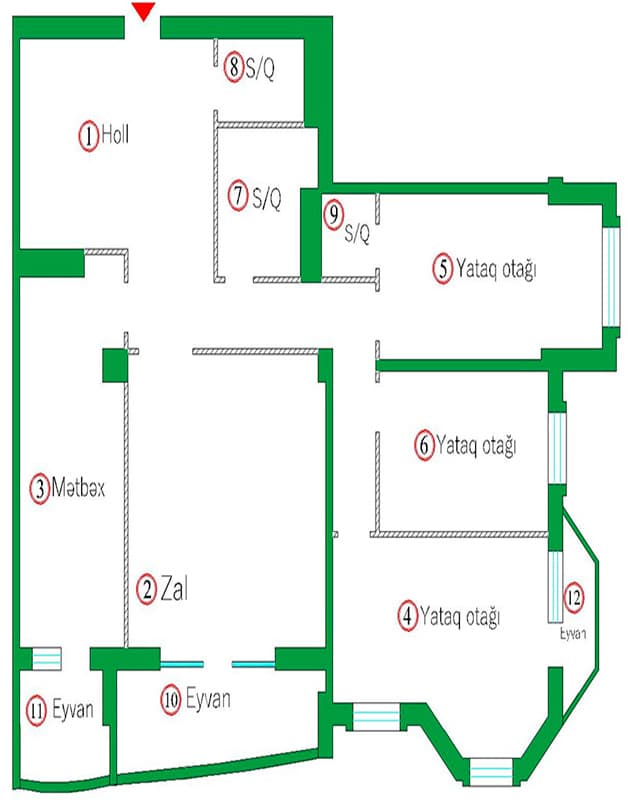 Baku Galaxy Park 4 rooms 185,51 sqm