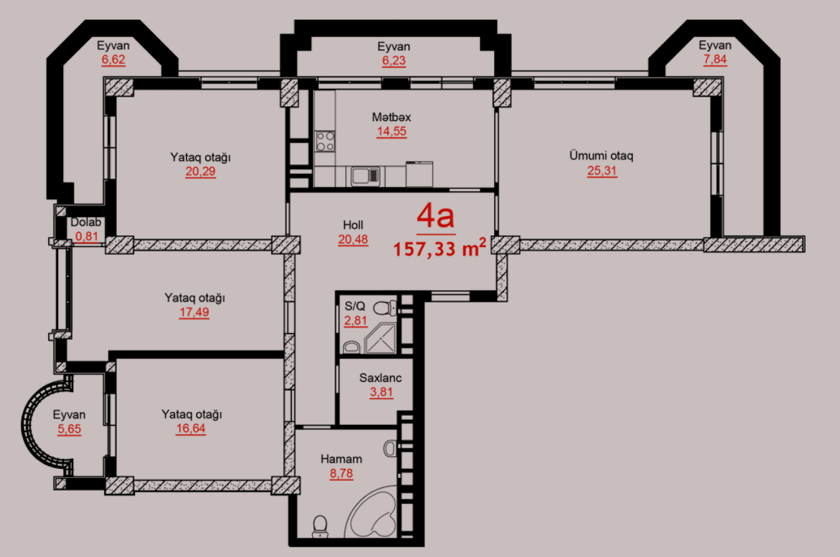 Park Academy, 4 rooms, 157.33 sq.m.